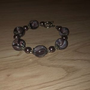 Purple purple bracelet